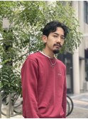 メンズカットマッシュパーマカルマパーマフェードツーブロック