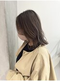 YOKE 切りっぱなしボブぱつっとボブ結べるボブアッシュベージュ
