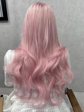 ロウル 渋谷(LOWRL) ピンクロング/ブリーチ/エクステ