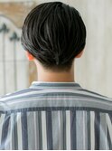七三分けオールバック黒髪モテセミウェットスタイルF越谷