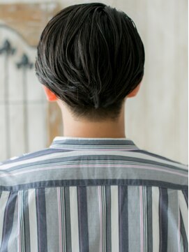 ハンサム クラシック 越谷店(Classic) 七三分けオールバック黒髪モテセミウェットスタイルF越谷