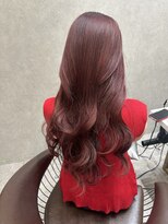 ロンド レア 天神大名店(Lond Le’a) ピンクカラー/暖色カラー/レイヤーカット/韓国ヘア/顔周りカット