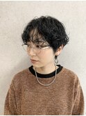 20代30代大人かわいいショートボブｘ小顔ひし形パーママッシュ