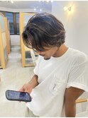 メンズミディアムパーマ