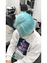 メンズサロンコンマ(men's salon ,)&nbsp;アメイジアTR使用の艶感LightBlue