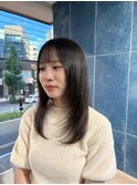 ◎ダークオリーブ/透明感カラー/顔まわりレイヤー