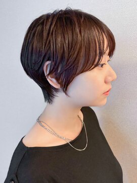 ソウ アオヤマ(SO aoyama) マッシュショート　丸み　大人かわいい　チョコブラウン