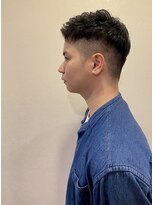 銀座マツナガ 浅草店&nbsp;ビジネススタイルツーブロショート×ゆるふわ癖毛風アイパー