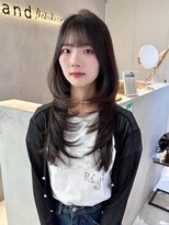 サンド 池袋(sand)&nbsp;レイヤーカット/ミディアムレイヤー/ハッシュカット/顔周り