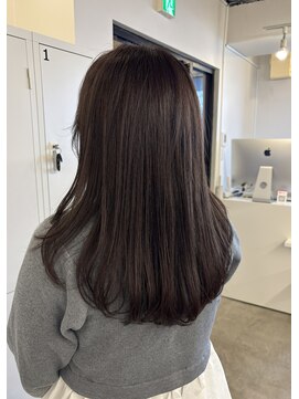 透明感グレージュ　新宿/新宿三丁目/髪質改善/小顔カット