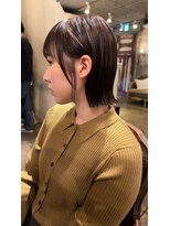 髪質改善と縮毛矯正の専門店 サンティエ(scintiller) 大人綺麗な小顔襟足スッキリショートボブ 30代40代50代