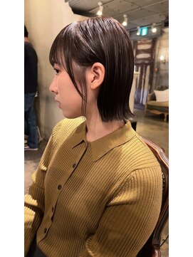 髪質改善と縮毛矯正の専門店 サンティエ(scintiller) 大人綺麗な小顔襟足スッキリショートボブ 30代40代50代