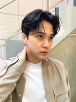 メンズヘア ガーデン 銀座(Men's hair GARDEN)&nbsp;センターパート曲がる縮毛矯正フェザーパーマ銀座一丁目