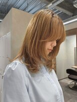 モンルル プル(mon loulou + plus)&nbsp;透明感カラー、レイヤーカット、顔まわりレイヤー