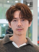 バイフィフス 原宿/表参道(by fifth)&nbsp;原宿毛流れフェザーパーマ微分けセンターパートブラウンカラー