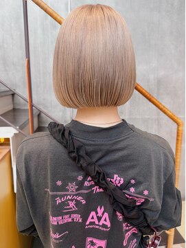 オーダーワン(OORDER1) #ミニボブ #ハイトーンベージュ