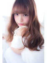 アンジュ ヘアー(Ange hair)&nbsp;アンジュヘアー　ベビーバングの　無造作アンニュイカール