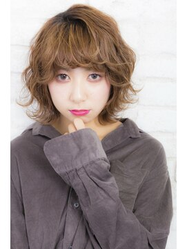 プライズ アイリス 池袋東口店(prize Iris) ゆるふわマッシュボブ/とろみグレージュ【池袋】イルミナカラー