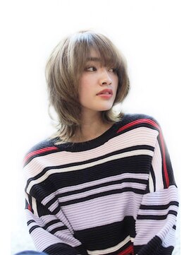 ヘアーサロン ウノ 新百合ヶ丘(hair salon UNO) ミディアムショート/ヘルシースタイル/シルキーベージュ