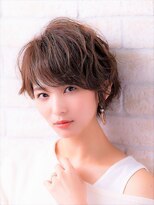 ソア 武蔵小杉(SOAR)&nbsp;毛先パーマネオウルフ小顔外ハネボブアッシュブラウン