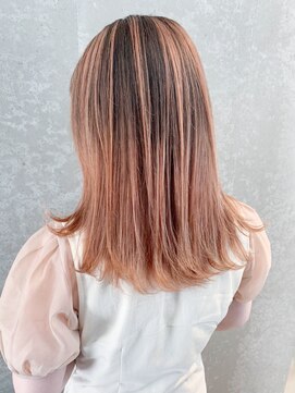 アイティーバイアルバム 下北沢店(IT by ALBUM) ピンクハイライト_ショコラベージュボブルフ_ba350681