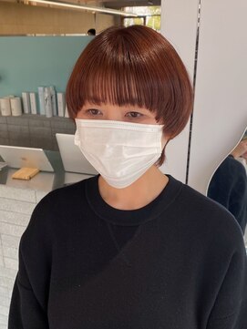 シプレ(cipre) マッシュヘア+オレンジブラウン