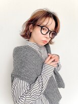 アヴァンス 神戸元町店(AVANCE.)&nbsp;レイヤー外ハネボブ　シースルーバング