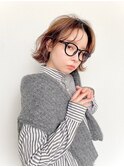 レイヤー外ハネボブ シースルーバング