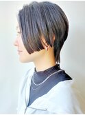 【morio原宿】ウルフショートボブ　アッシュブラック