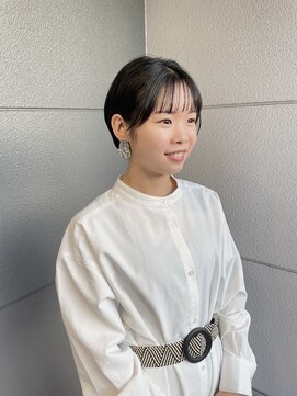 ヘアーアイストゥーレ(HAIR ICI TRE) ショートヘア ショートボブ ストレートパーマ 担当渡辺聖