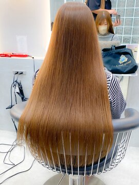 ロンドポレール 北千住(Lond polaire) 縮毛矯正×グレージュカラー×デザインカラー×シルキーベージュ