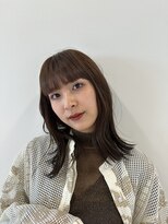 エクリボンヌ(equri bonne)&nbsp;韓国風ミディ×水素カラー