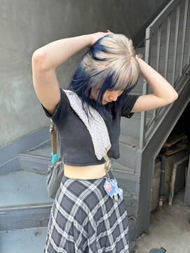 ビビト(bibito) bibito ルーツカラー　デザインカラー　ホワイト　ネイビー