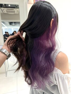 アールプラスヘアサロン(ar+ hair salon) インナーカラーパープル