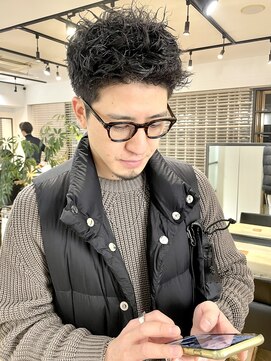 ファイブシーン アオヤマ(5SCENE AOYAMA) ツイストパーマメンズツイストスパイラルパーマツーブロック