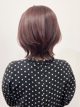 デザインカラー/レイヤーカット/ウェットヘア/オリーブベージュ