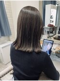 大人のハイライト×グレージュ