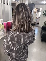 キング 枚方店(K!ng)&nbsp;縮毛矯正髪質改善ハイライトレイヤーカット枚方美容室エクステ