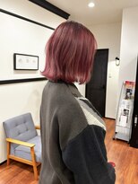 スリー バイ ザサロンフジサワ(THREE by the salon fujisawa)&nbsp;ブリーチ一回ピンクカラー