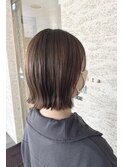 外ハネボブ × スモーキーカラー