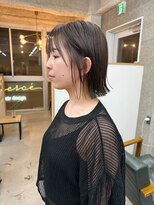 エヴァン(HEVIN) オリーブグレー☆外ハネボブ