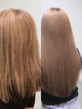 ララ モアナ(LaLa Moana) 髪質改善・ミルクティーベージュ・ダブルカラー・透明感