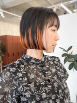 ノエ(noe) くびれヘア/アプリコットオレンジ/ハイライトカラー/栄r145