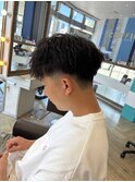 ツーブロックショート