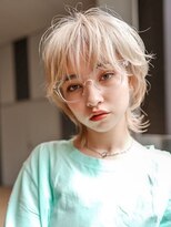 ギークス(GEEKS)&nbsp;【GEEKS渋谷】ホワイトブリーチ/抜きっぱなしブロンド/ウルフ/冬