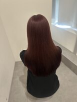 イオエ(ioe) ミディアムレイヤー/ツヤ髪スタイル/グレージュ/ショートボブ