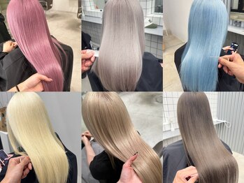 KIOX 栄駅/ケアブリーチ/デザインカラー/レイヤーカット/ハイトーン/髪質改善