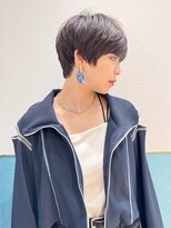 ロンド レグリーズ 立川(Lond leglise)&nbsp;ショート/オリーブグレー/グランマッシュ/小顔/前髪/顔周り/立川