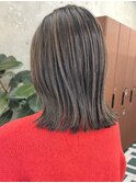 栄外ハネくびれ透明感大人カラー