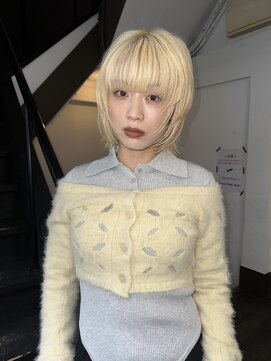 【BOW HAIR】ハイトーンボブ×レイヤー